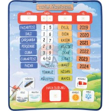 Takvimi Öğreniyorum Keçe Pano