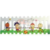 Ahşap İp Çeken Çocuklar Çit