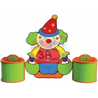 Çantalı Palyaço Figürlü Galoşluk