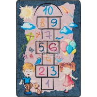 Çizgilerle Sek Sek Halı