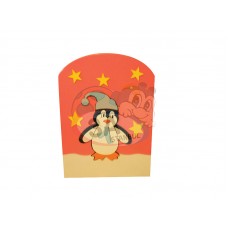 Pembe Penguen Lavabo Bölmesi