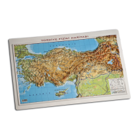 Kabartma Türkiye Fiziki 35x50cm