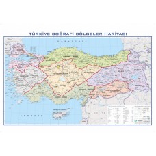 Türkiye Bölgeler 100x140cm