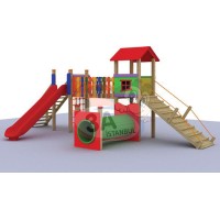 Kırmızı Ahşap Park