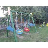 Ahşap İkili Salıncak