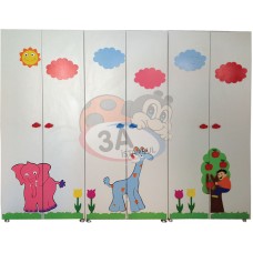 6 Kapaklı Hayvan Figürlü Portmanto