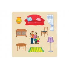 Ahşap Puzzle Evimiz 30x30