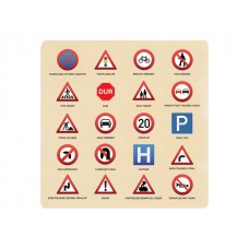 Ahşap Puzzle Trafik İşaretleri 30x30