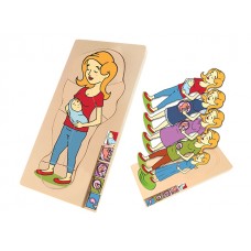 Anne ve Bebek Gelişim Puzzle Katmanlı