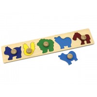 Ahşap Hayvan Şekil Puzzle