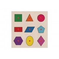 Ahşap Puzzle Geometrik Şekiller 30x30