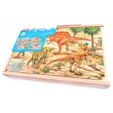 Dinozorlar Tema Puzzle 4 Lü Set