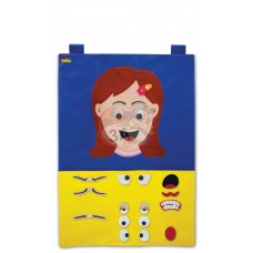 Kız Yüz Kumaş Cırtlı Pano